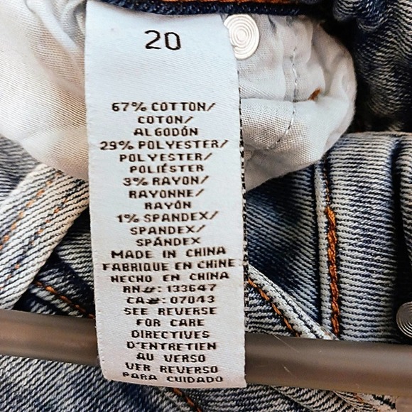 CELEBRITY PINK Jeans Plus Sz 20 The Bestie Lt Blue MODERN Open Knee DISTRESSED - Picture 15 of 16